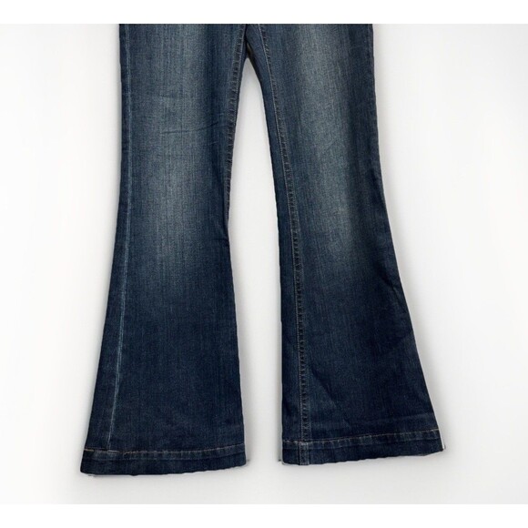 DL1961 Joy High Rise Flare 4-Way Stretch Jeans Size 29 Garland Blue - Picture 2 of 10